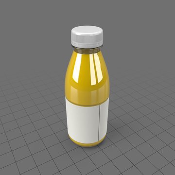 Orange juice in bottle
