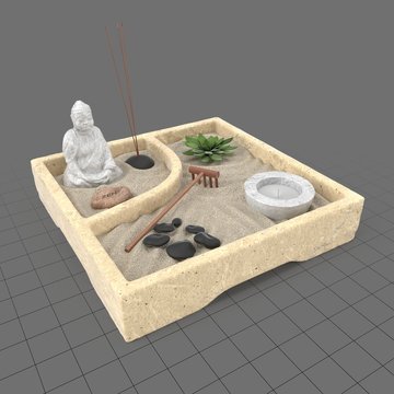Miniature zen garden