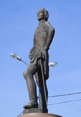 Monument to Suvorov. Monument to the great commander.