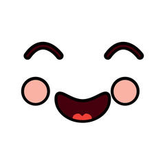 happy face emoji icon image vector illustration design