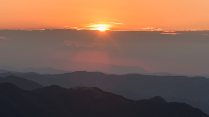 Setting sun