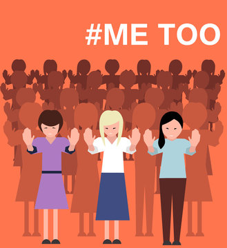 Sexual harassment poster with women