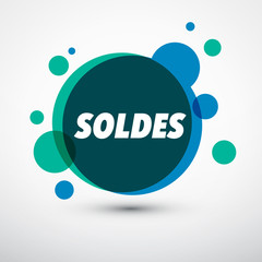 Soldes rond coloré