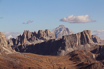 il Passo di Giau dal Col di Lana