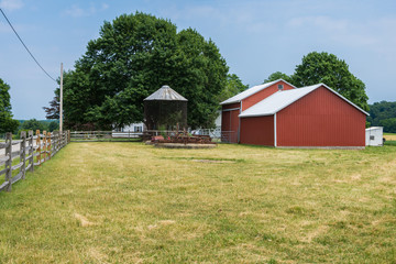 Rural Country York County Pennsylvania Farmland, on a Summer Day