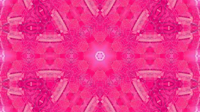 looped animation of 3d geometry, geometric forms and shapes are transformed. Red composition in low poly style kaleidoscope effect. Motion graphics background for vj shows. 4k seamless footage .14