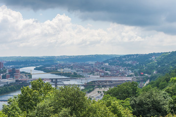 Skyline of Pittsburgh, Pennsylvania from Mount Washington