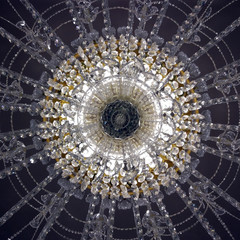 big beautiful glass chandelier