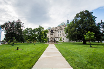 State House Tour Office in Indianapolis Indiana During Summer