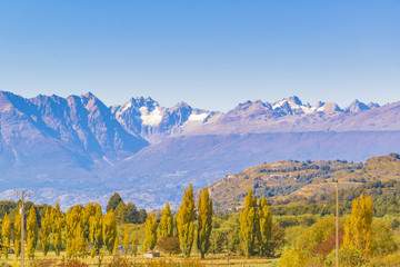 Fototapeta na wymiar Andean Patagonia Landscape, Aysen, Chile