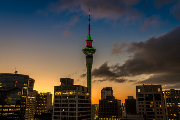 Auckland Sky Tower in downtown CBD