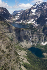 Aerial View of Glacier National Park