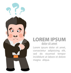 man looking for a solution