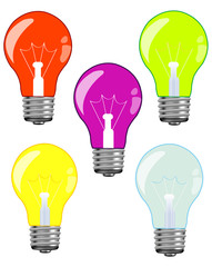Colour light bulbs