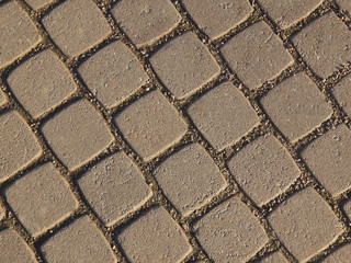 Textured background of a grey pavement stone