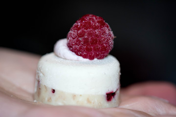 Beautifully stacked macaroons on isolated background