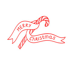 Merry Christmas and New Year Lettering..