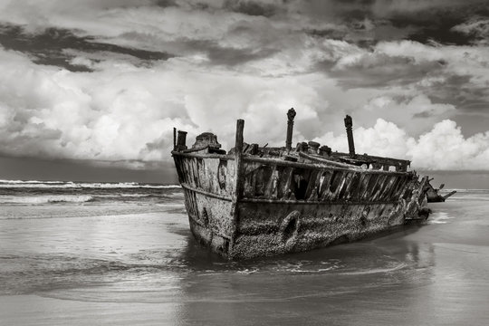shipwreck at Fraser Island Australia