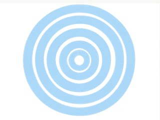 soft-color vintage pastel abstract watercolor circle logo background with colored (shades of blue color), illustration