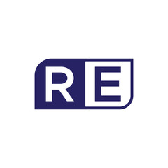 Obraz premium initial letter logo simple shape