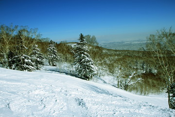 Winter summit of Hokkaido