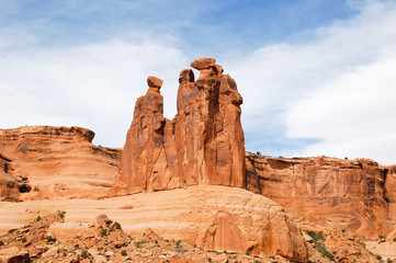Rock Formations at Arches National Park