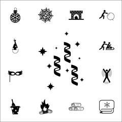 Christmas wreath icon. Set of elements Christmas Holiday or New Year icons. Winter time premium quality graphic design collection icons for websites, web design