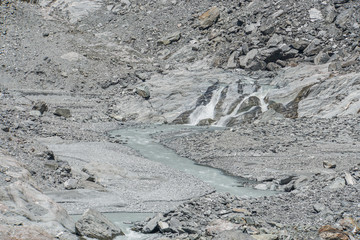 waterfall in fox glacier