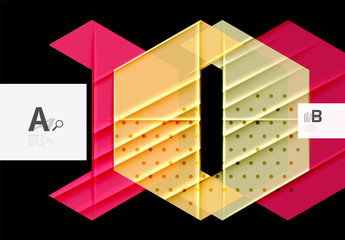 Color triangles background design