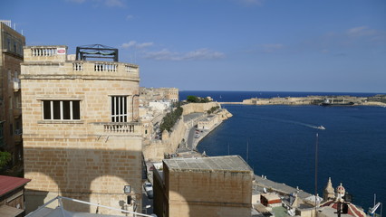 Malta Valetta port, streets 