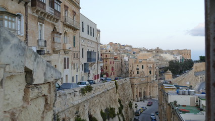 Fototapeta na wymiar Malta Valetta port, streets 