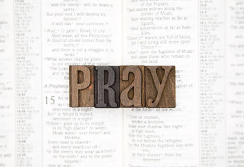 Pray on an Open Page of the Bible