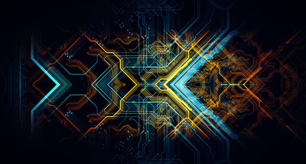 Technology background/Technology background of the abstract computer motherboard, can be used in the description of technological processes, science. Can be used as digital dynamic wallpaper