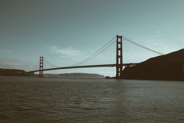 Golden Gate Bridge from Sausalito dark II