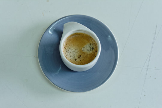 cup of coffee in the morning with the white background.