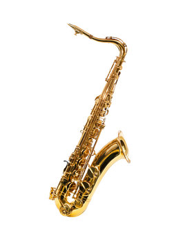 Saxophone isolated on white