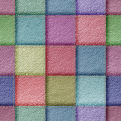seamless leather patchwork background