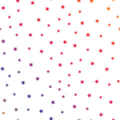 Star seamless pattern. Modern colorful background. Chaotic elements. Abstract geometric shape texture. Effect of sky. Design template for wallpaper,wrapping, textile. Vector Illustration