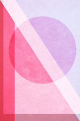 Geometrische Form - Kreis - Pink Papier Design - 183707471