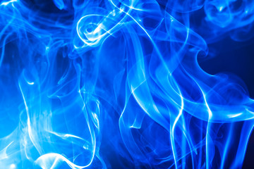 Abstract beautiful smoke on a black background