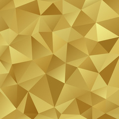 Gold shiny triangle background design