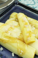 poireaux à la vinaigrette