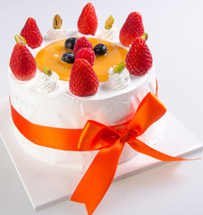 cake, Ice-cream cake on background