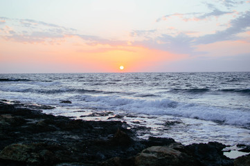 sunset for sea