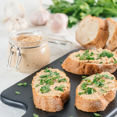 homemade turkey pate on bread