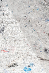 Unleserliche Seite mit Schrift auf Papier - 
Schreibmaschine - Symbolisch - Textfreiraum