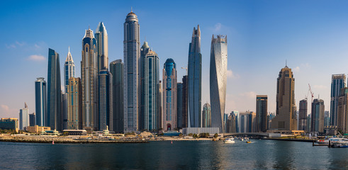 beautiful cityscape dubai marina