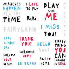 isolated vector phrases