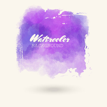 Purple Watercolor Vector Background