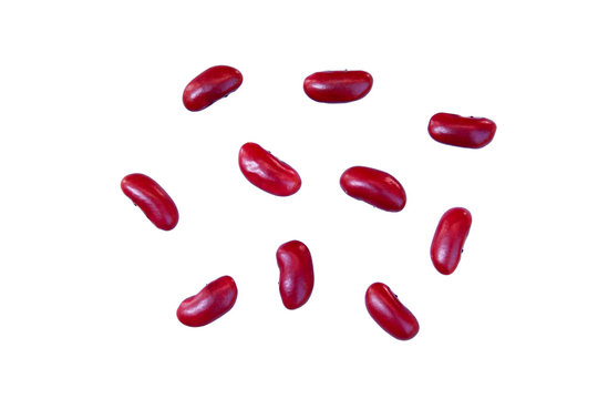 Red kidney bean isolate on  white background